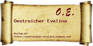 Oestreicher Evelina névjegykártya